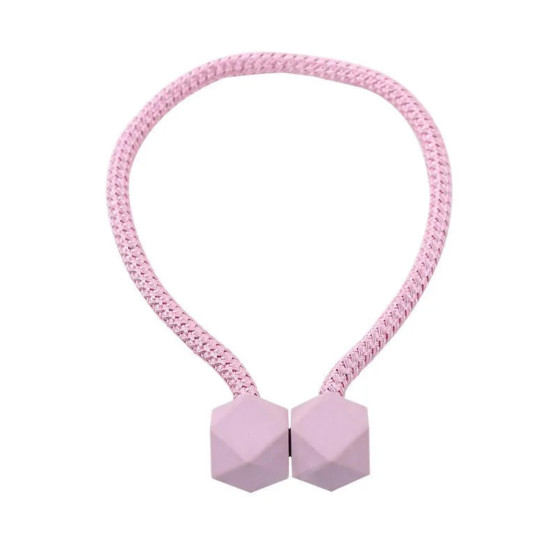 Description Picture 3 of itemMagnetic Polyester Curtain Tieback Holder Hooks Ball Buckle Clip Home Decor Tie Back  Accessories Hot fashion