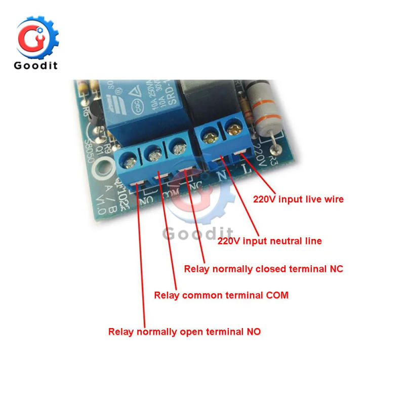 Description Picture 6 of itemAC 220V Timer Relay Delay Switch Input/Output Delay Off Switch Module Adjustable 0-10Sec 10Min 10Hr 100Min Timing Turn Off Board