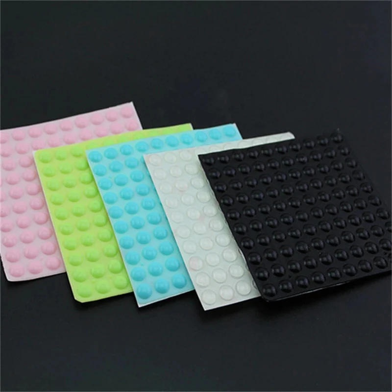 Description Picture 3 of item100PCS Self Adhesive Buffer Pads Silicone Door Stopper Cabinet Bumpers Wall Protector Furniture Refrigerator Anti-crash Pad