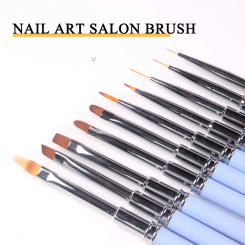 TSZS Japanese Nail Art Liner Drawing Pen Nylon Brush Pink Blue Gradient UV Gel Grid Line Stripes Painting Pen Manicure Tools