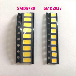 100PCS a lot High Quality SMD2835 SMD5730 Copper 3V 60-65LM LED Light Emitting Diode 0.5W LED Chip Super bright LED Beads White
