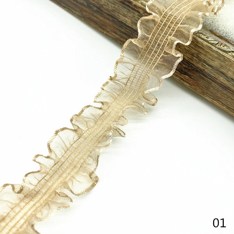 Description Picture 3 of item1 yard 30mm Elastic Hair Band Ribbon Lace Sewing Trim Handmade Ribbon DIY
