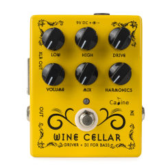 Caline CP-60 Wine Cellar Bass Driver + DI box Guitar Effects Pedal True Bypass Electric Guitar Parts & Accessories