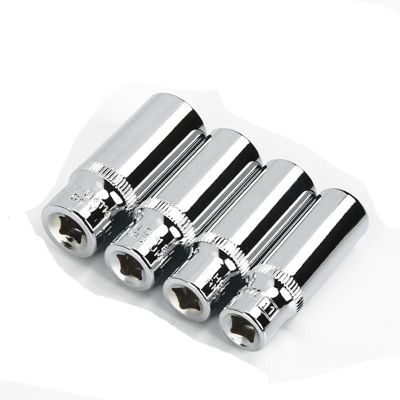 Description Picture 6 of item1pcs 1/4 inch Drive 4-13mm Hex Deep Socket Wrench Head 6 Point Long Sleeve for Ratchet Wrench Auto Repair Hand Tool Nut Removal