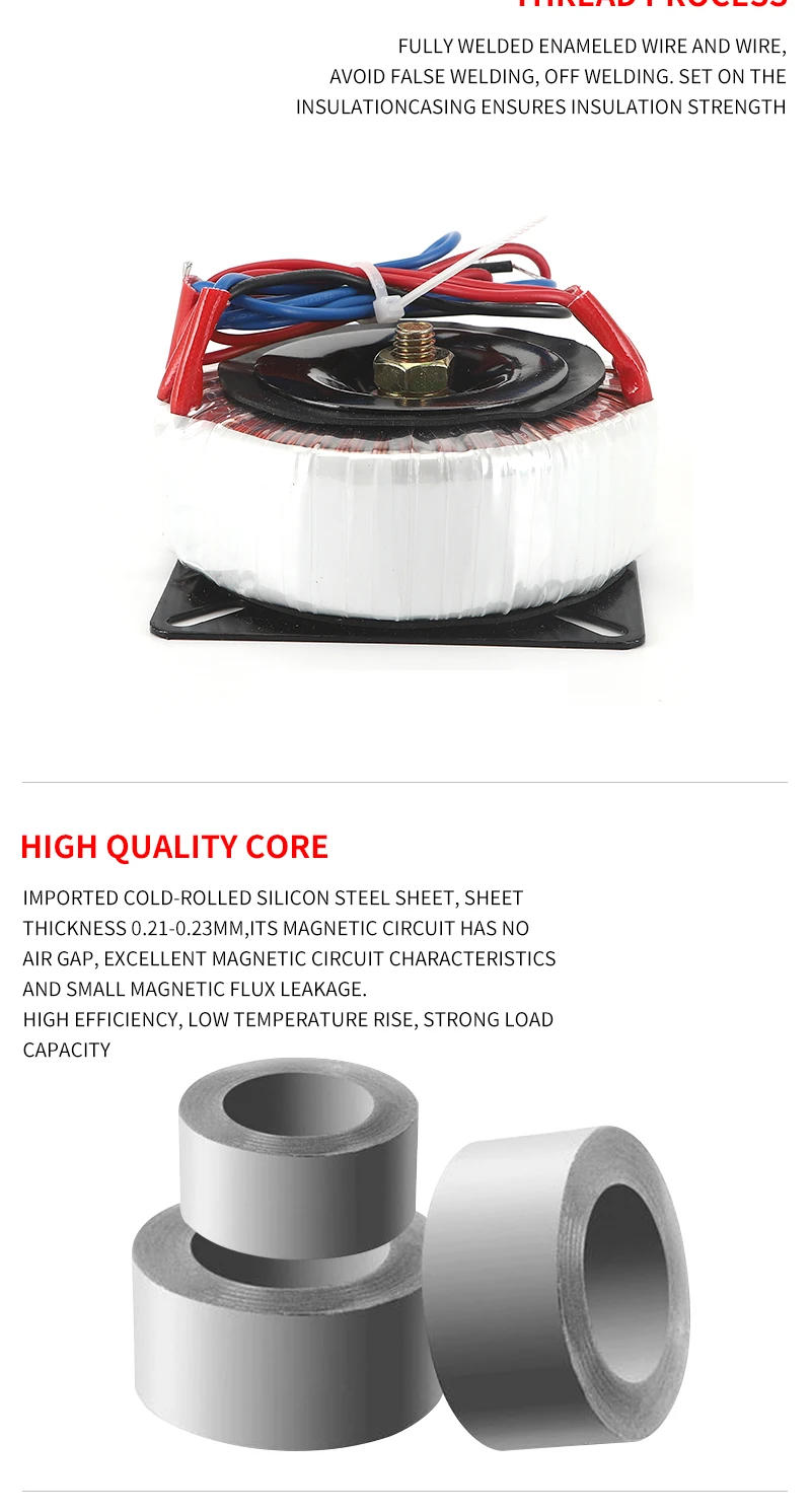 Description Picture 5 of item50W Ring transformer 50VA 230V 380V input Dual 6V-0-6V 9V-0-9V 15V-0-15V 18V-0-18V 24V-0-24V 18V-0-18V 30V-0-30V 40V-0-40V