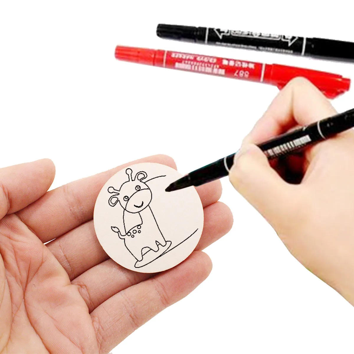 Description Picture 4 of item10pcs 50mm Wood Rounds Circles for Crafts Unfinished Blanks Wooden Rounds Slice Wooden Cutouts for DIY Crafts Christmas