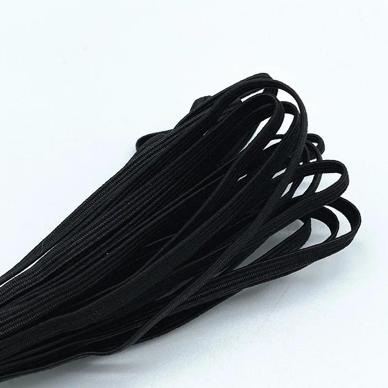 Description Picture 5 of itemNew 5yards 3mm Colorful High-elastic Round Elastic Bands Rope Rubber Band Line Spandex Ribbon Sewing Lace Band Garment Accessory