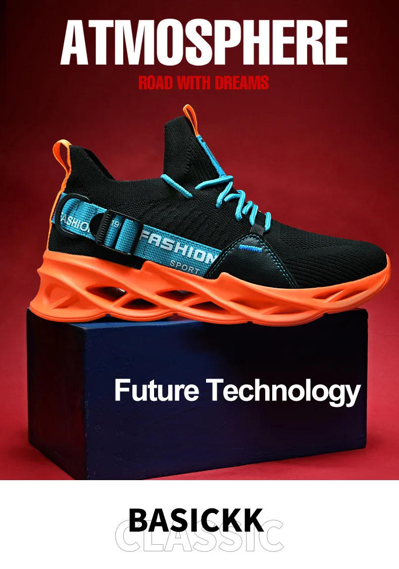 Description Picture 5 of itemWomen and Men Sneakers Breathable Running Shoes Outdoor Sport Fashion Comfortable Casual Couples Gym Mens Shoes Size 36-47