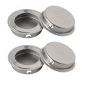 4PCS/LOT FLAT Stainless Steel Recessed Flush Pull Finger Insert Sliding Door Handle Cabinet Pulls Drawer Hardware