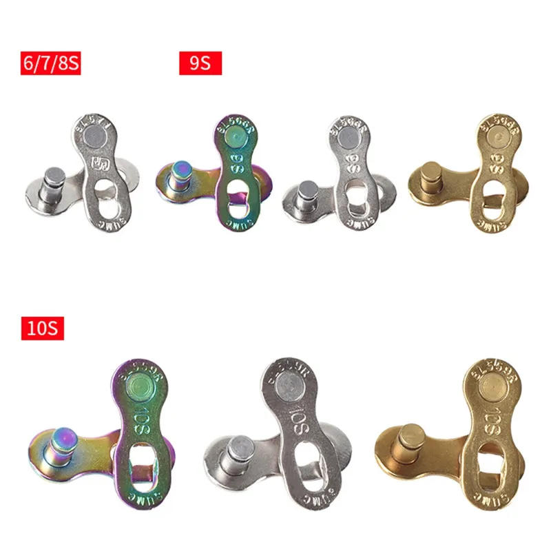 Description Picture 3 of item2 Pairs Bicycle Chain Link Connector Lock Set MTB Road Bike Chain Quick Release Buckle for 6/7/8/9/10/11 Speed