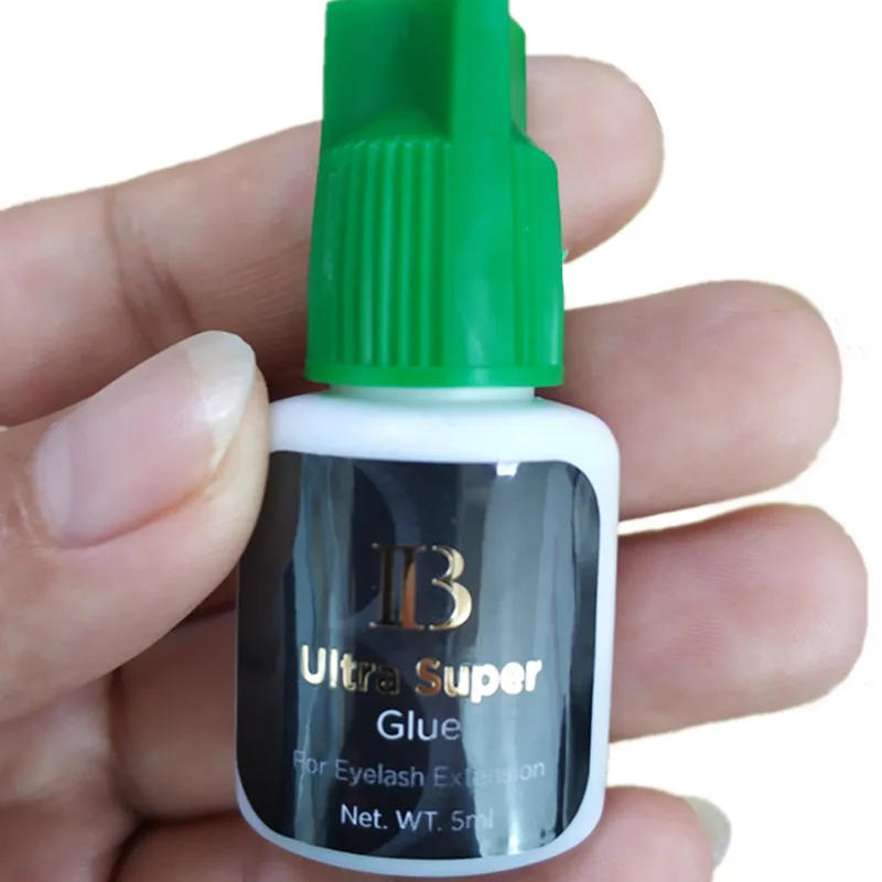 Description Picture 3 of itemi-beauty IB Ultra super Glue Individual fast drying eyelash extensions glue green cap 5ml/bottle eyelash lash glue Original Shop