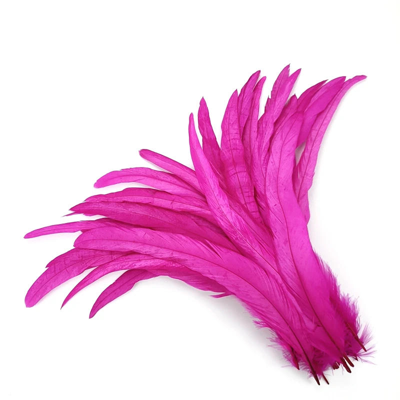 Description Picture 6 of item100Pcs/Lot 40-45cm Rooster Tail Feathers for Crafts Carnival Accessories Wedding Party Decoration Colored Long Feather Headdress