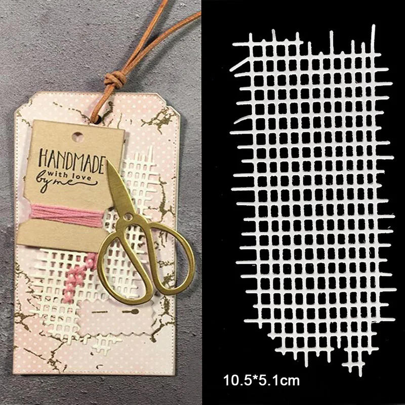 Description Picture 4 of itemMetal Cutting Dies Cut Die Mold Scrapbooking Mesh Background Craft Album Embossing Folder Stencils Paper Card Making Knife Mould