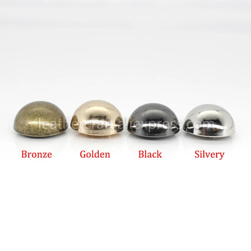 Description Picture 6 of item10pcs Dome Rivet Screw Round Head Studs Punk Spots Garment Leather Craft Belt Wallet Decoration Parts 8/10/12/20mm