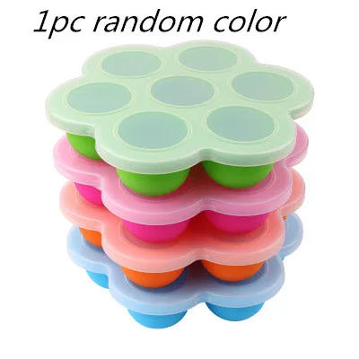 Description Picture 2 of item1PCS Silicone Egg Bites Molds Set Baby Food Storage Container Ice Cube Reusable Freezer Tray with Lid Egg Tools Cake Molds