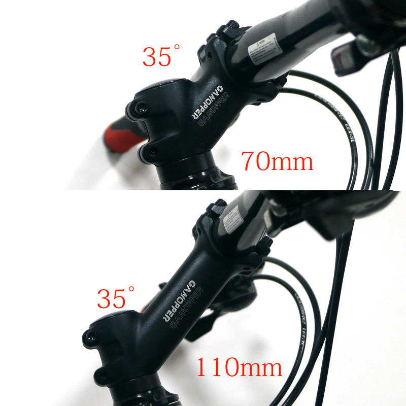 Description Picture 2 of item35 Degree Mountain Bike Handlebar Stem Riser XC AM MTB Road Bicycle Stem 25.4/31.8mm 70/80/90/100/110 mm With Handle bar Shim