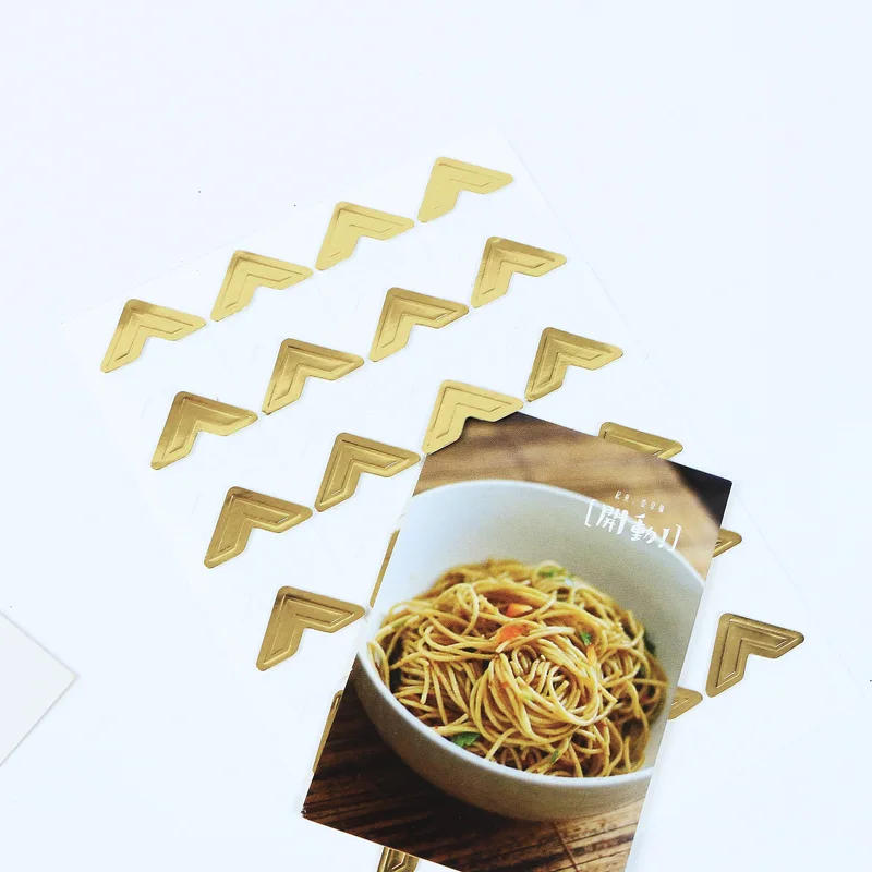 Description Picture 3 of item120 Pcs/Lot 5 Sheets Vintage Corner Kraft Paper Stickers For Photo Albums Decor DIY Retro Sticker Frame Decorations Scrapbooking