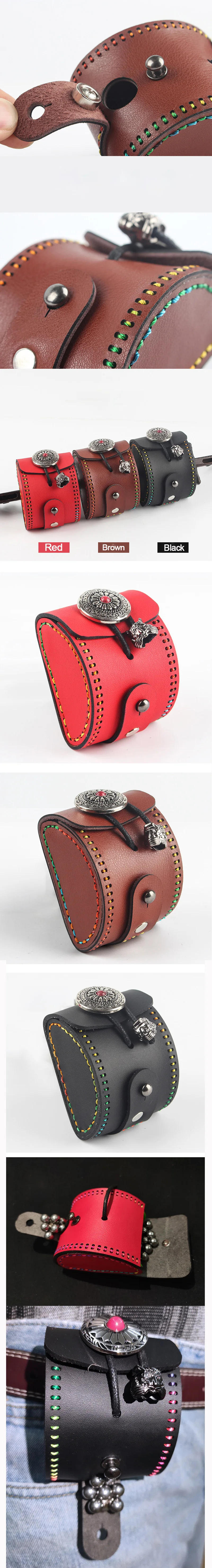 Description Picture 6 of item2019 New Handmade Slingshot Bag Steel Ball Bag with Zipper Slingshot Bag Hunting Tools Accessories