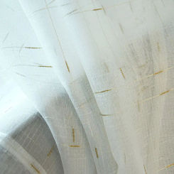 Modern Linen Tulle Curtain Window Screening Drapes for Living Room Gold Plaid Sheer Voile Curtains for Kitchen Blind Home Decor