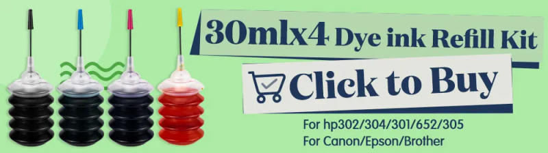 Description Picture 3 of itemBlack and color 30ml Universal Ink Cartridge Refill Kit Fit Inkjet Printer Refill Ink Kit For Canon HP Brother Highly Compatible