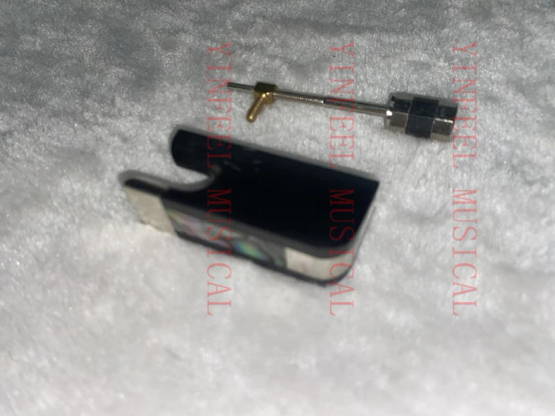 Description Picture 6 of itemHigh Quality BLANK Nickel-Silver Mounted Ebony Frog for 4/4 Cello Bow