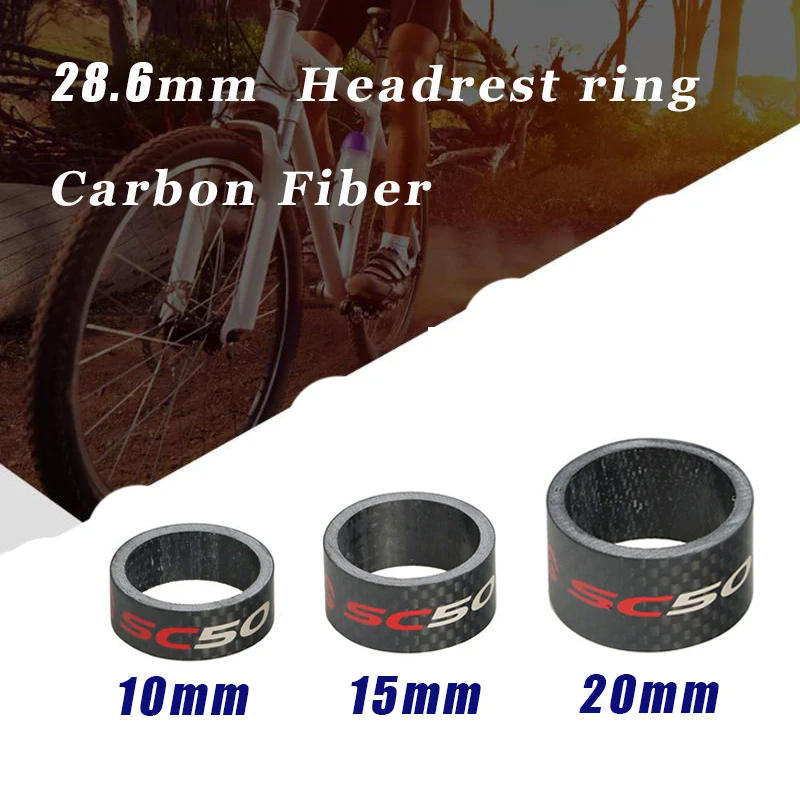 Description Picture 2 of itemTOSEEK Bicycle Headset Carbon Fiber Washer Mountain Road Bike 1-1/8 inch Stem washer Spacer 10/15/20mm Front Fork cycling Parts