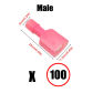 Red Male 100PCS