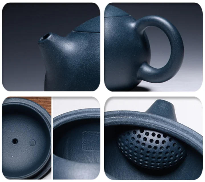 Description Picture 5 of itemYixing Famous Purple Clay Teapots Ball Hole Filter Xishi Tea Pot Beauty Kettle Ore Handmade Zisha Tea Set Exquisite Gifts