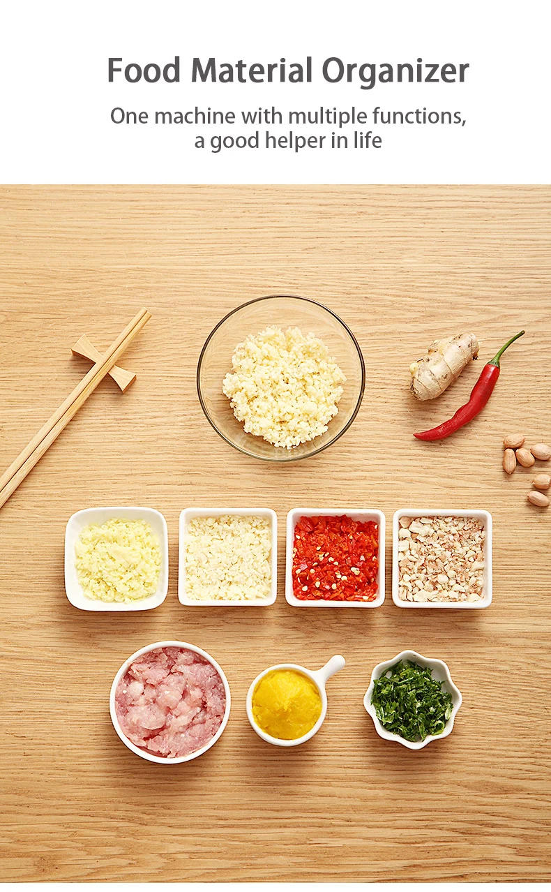 Description Picture 4 of itemMulti-function Food Mixers Garlic Grinding Chopper Food Vegetables Cutter Meat Grinders Home Kitchen Gadgets Manual Garlic Press