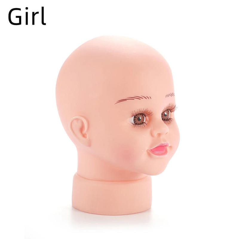 Description Picture 4 of item1 Lovely Child Mannequin Head Model Mother And Baby Commodity Store Baby Products Wig Hat Support Glasses Scarf Hat Display
