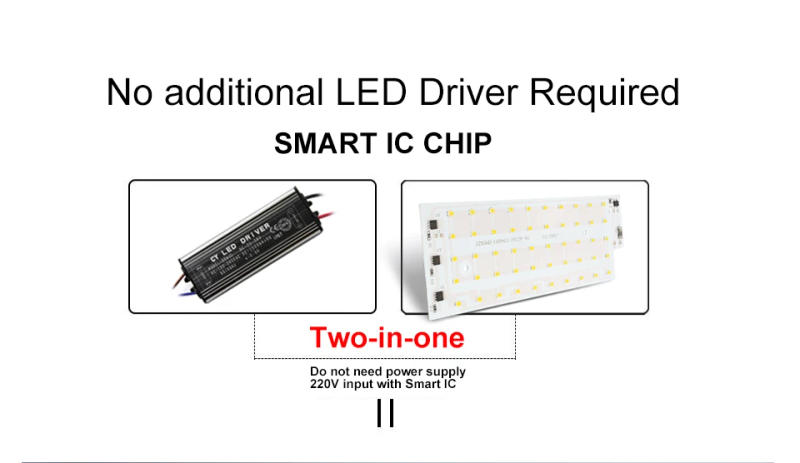 Description Picture 4 of item50W LED Chip AC 220V LED Floodlight SMD 2835 LED Lamp beads Spotlight For Flood Light Street Lamp Outdoor Lighting Chip diode
