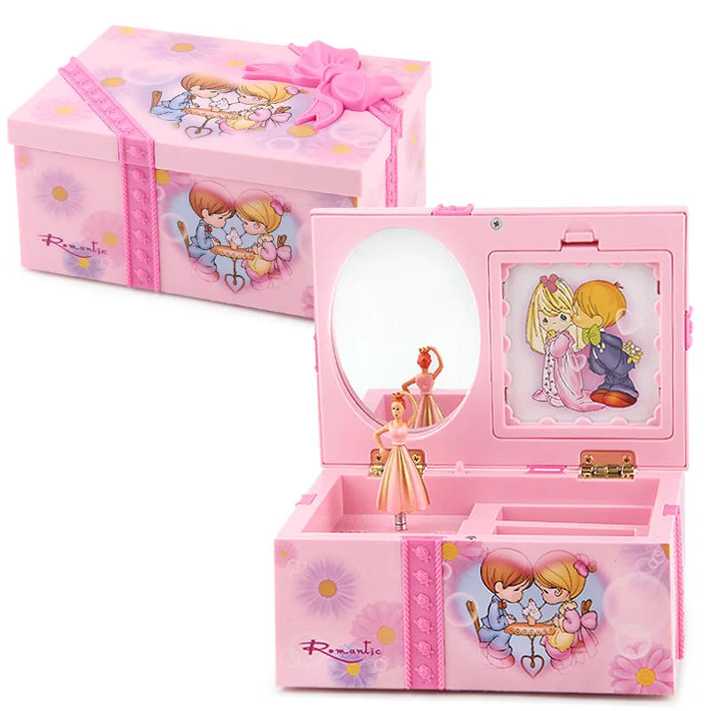 Description Picture 5 of itemPink Dancing Girl Music Box Ornaments Home Decor Jewelry Storage Organizer Music Box  WY804