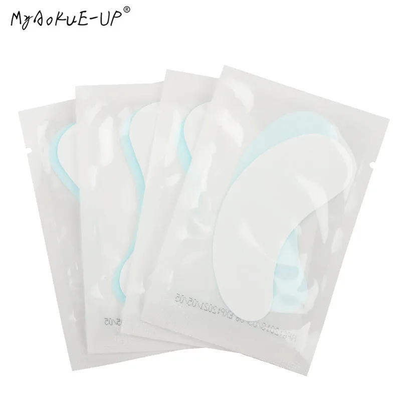 Description Picture 3 of item100 pairs/lot Eyelash Paper Patches Pink Pads Under Gel Eye Pads Grafted False Lashes Extension Makeup Tools