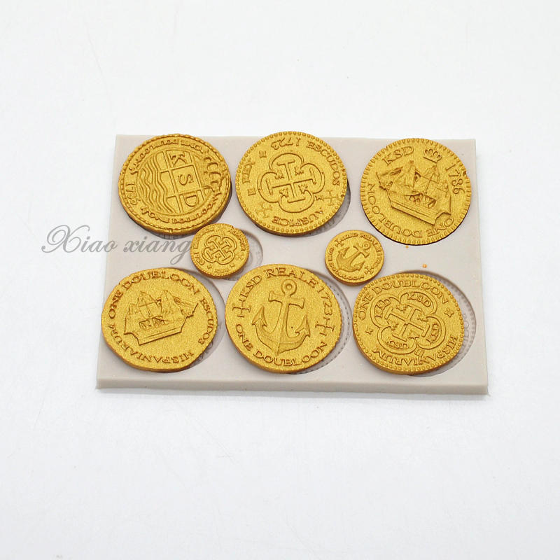 Description Picture 5 of item3D Pirate Golds Silicone Molds Kitchen Baking Tools DIY Cake Pastry Fondant Moulds Dessert Chocolate Lace Decoration Supplies