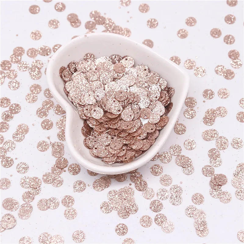 Description Picture 2 of itemChampagne Paillettes 3mm 4mm 6mm 10mm Glitter Sequin Loose Sequins Sewing Wedding Craft Women Garments Accessories