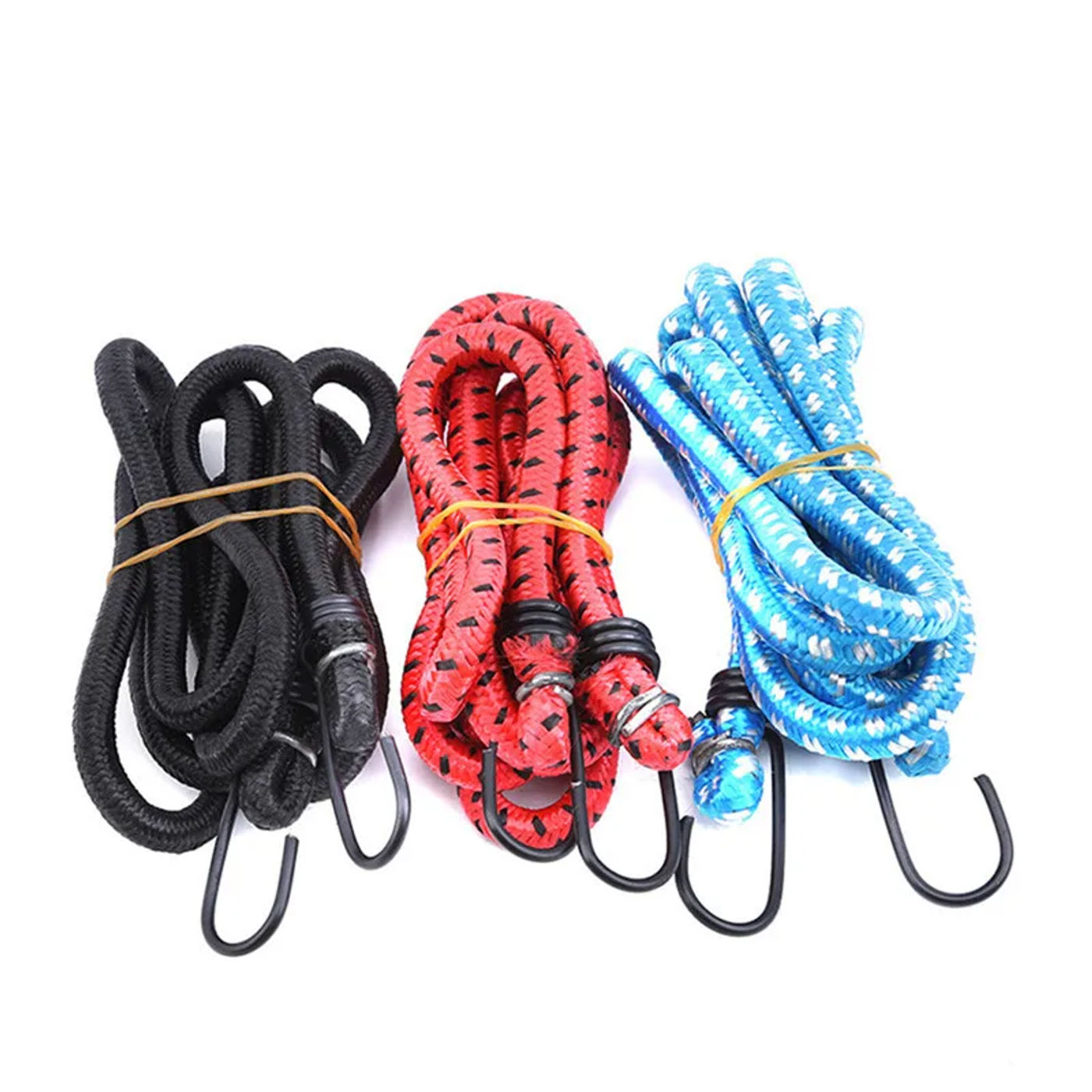 Description Picture 3 of itemElastic Bungee Cord Hooks Bikes Rope Tie Bicycle Luggage Roof Rack Strap Fixed Band Hook Elastics Rubber Luggage Rope