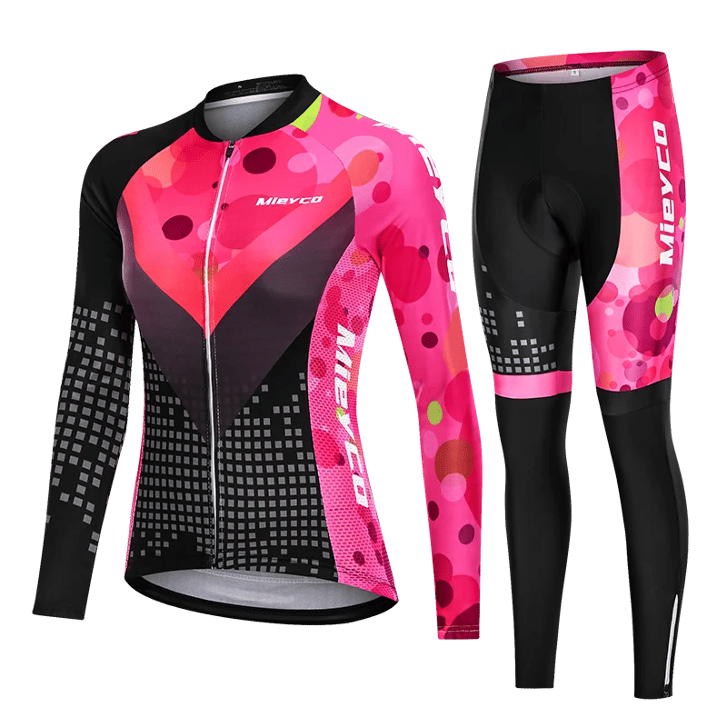 Description Picture 3 of item2024 New Long Sleeved Bicycle Clothing Suit Bicycle Mountain Bike Clothing Cycling Jersey Set Maillots Roupa Ciclismo Feminina