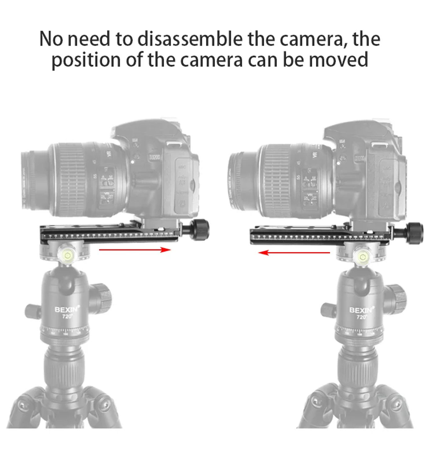 Description Picture 6 of itemCamera Long Quick Release Clamp Dslr Camera Adapter Mounting Node Rail Clamp support bracket for Arca swiss tripod ball Head