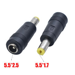 1pcs DC Power 5.5*2.5 Female to 5.5*1.7 Male Charger socket interface Adapter male plug Converter Connector for Laptop