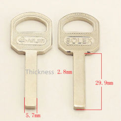 Locksmith Supplies YP501 Key Blank,2.8mm thickness Blank keys [20pcs/lot]