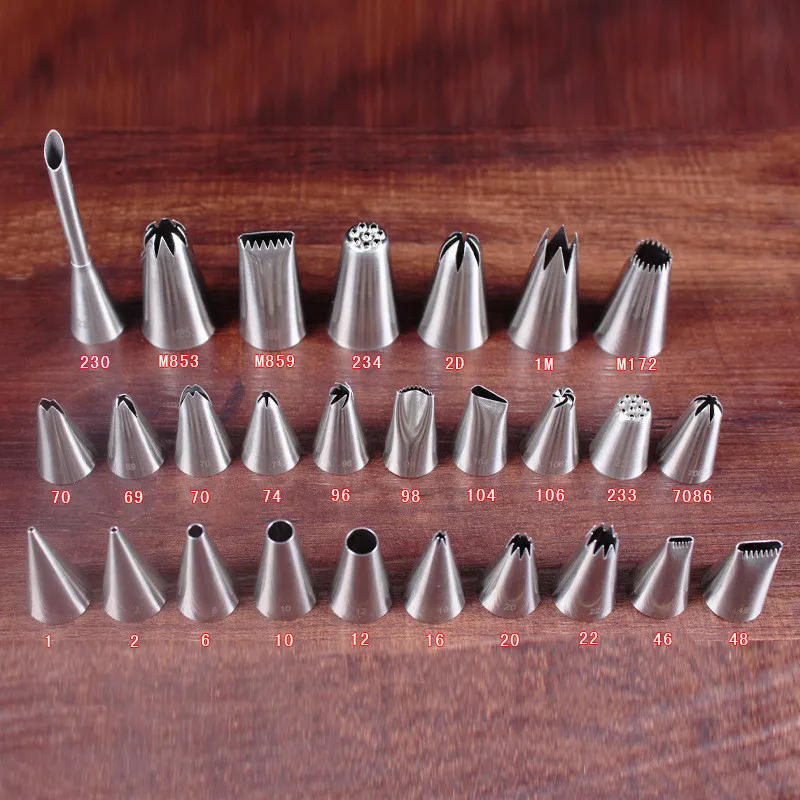Description Picture 3 of itemSmall Pastry Nozzle 1pcs 18*30(mm) Stainless steel cake tools Cupcake Decorating Icing Piping Tips Puff Sugarcraft Pastry Tip