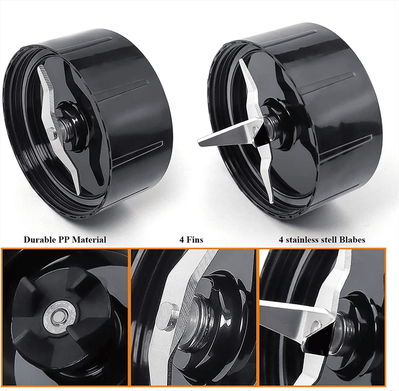 Description Picture 3 of item2 Pack 16oz Cup with Cross Blade and Flat Blade Combo Replacement for Magic Bullet Blender Juicer 250W MB1001