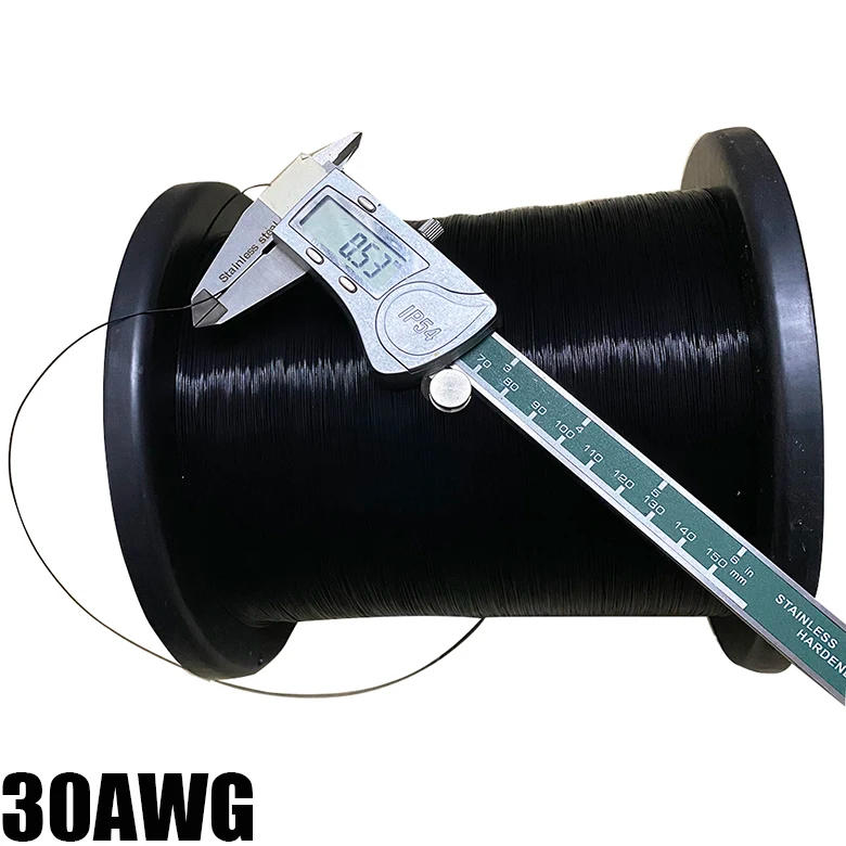 Description Picture 6 of item30AWG Mounting Wire Ultra-fine Special Fine Cable  Black Grey Red FEP High Temperature Multi-strand Electronic Wire