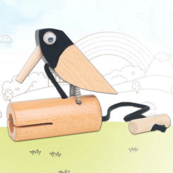 M MBAT Orff Early Childhood Education Enlightenment Sound Effect Musical Instrument Woodpecker Baby Child Toys Christmas Gift