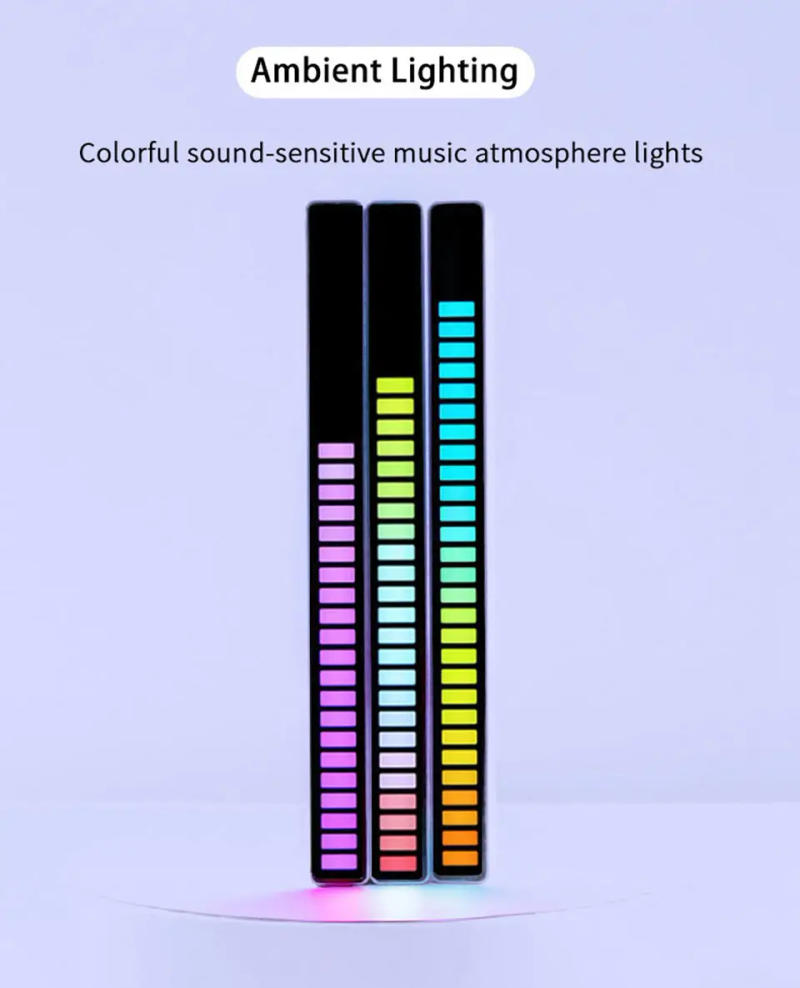 Description Picture 4 of itemLED Light Music Sync Bluetooth Desk Lamp Rechargeable Ambient Lighting USB APP Control Night Light For Decorate Room And Car