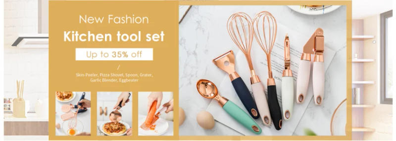 Description Picture 2 of item24PCS Cutlery Set Stainless Knife Fork Spoon Flatware Tableware Set Gold Gift Box Portable Dinnerware Dishwasher Kitchenware