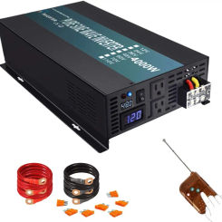 4000W Pure Sine Wave Inverter 24V to 220V Solar Power Inverter Coverter Voltage Regulator 12V/48V DC to 120V/230V/240V AC Remote