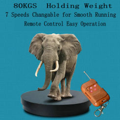 HQ CS01 35-60CM Remote Control Electric Rotating Turntable Display Stand Base Lazy Susan for Photography Shooting