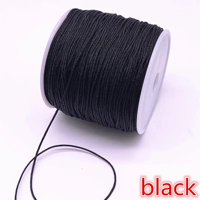 Description Picture 3 of item100 Meters 0.8mm Nylon Cord Thread Chinese Knot Macrame Cord Bracelet Braided String DIY Beading Thread