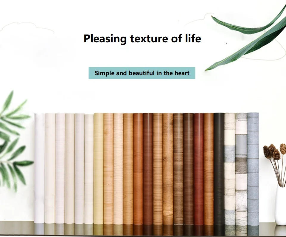 Description Picture 4 of itemWaterproof Wood Vinyl Wallpaper Roll Self Adhesive Decor Contact Paper Doors Cabinet Desktop Modern Furniture Decorative Sticker